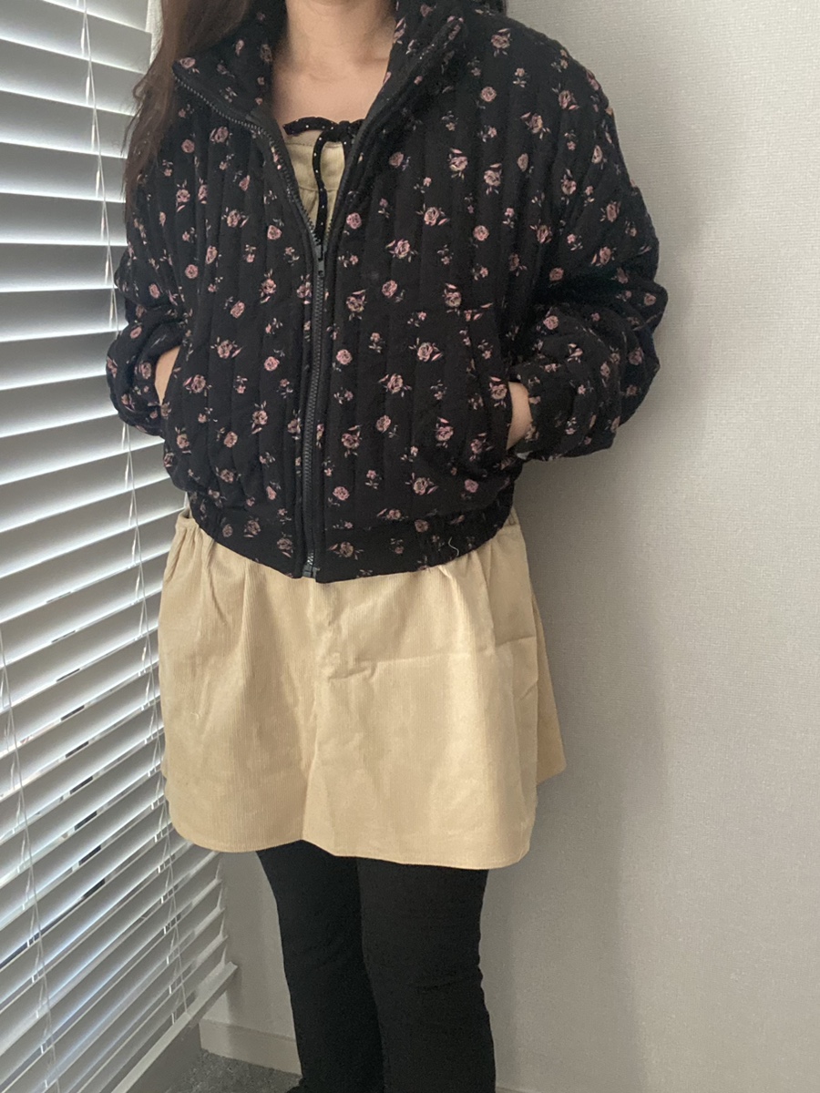 granny flower padding jacket (6oz)